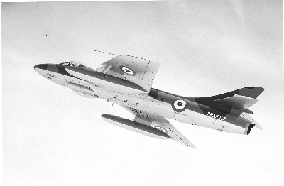 Hawker Hunter FGA 9 in Royal Rhodesian Air Force livery.