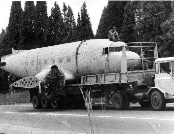 Dakota passing through Salisbury 1981